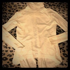 Free People Cream Turtleneck Sweater